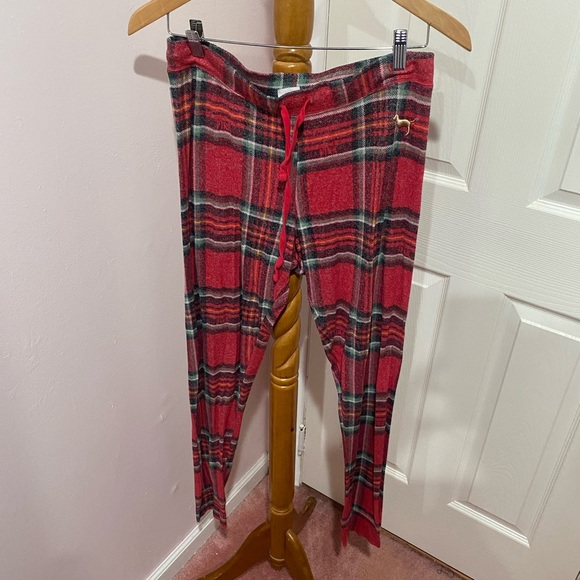 NWOT VS Pink Holiday themed pj set - Picture 3 of 6